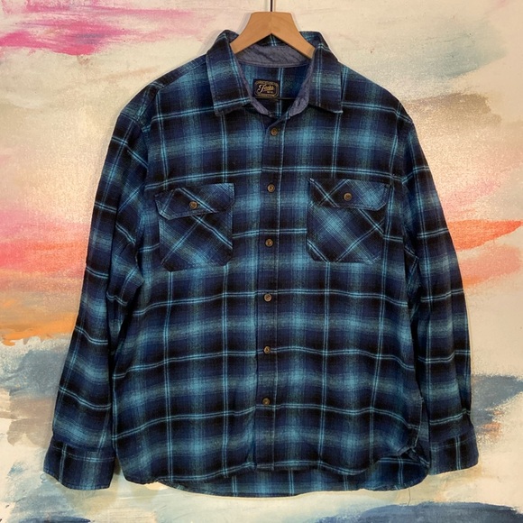🔥EC🔥Jachs 100% Cotton Heritage Flannel Button Up Shirt. - Picture 1 of 6